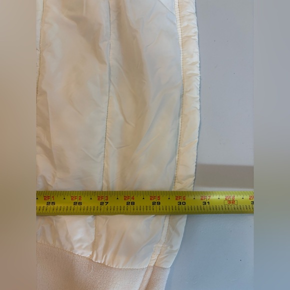 Lands’ End Fleece Cowl Neck Pullover‎ Ivory XL Plus Size 18 EUC Primaloft 0430 - Picture 9 of 13